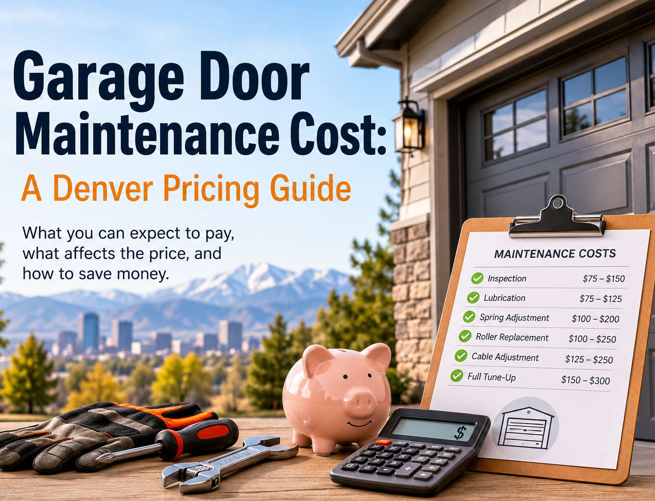 Garage Door Maintenance Cost: A Denver Pricing Guide