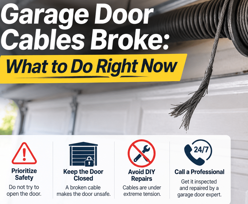 Garage Door Cables Broke? What to Do Right Now