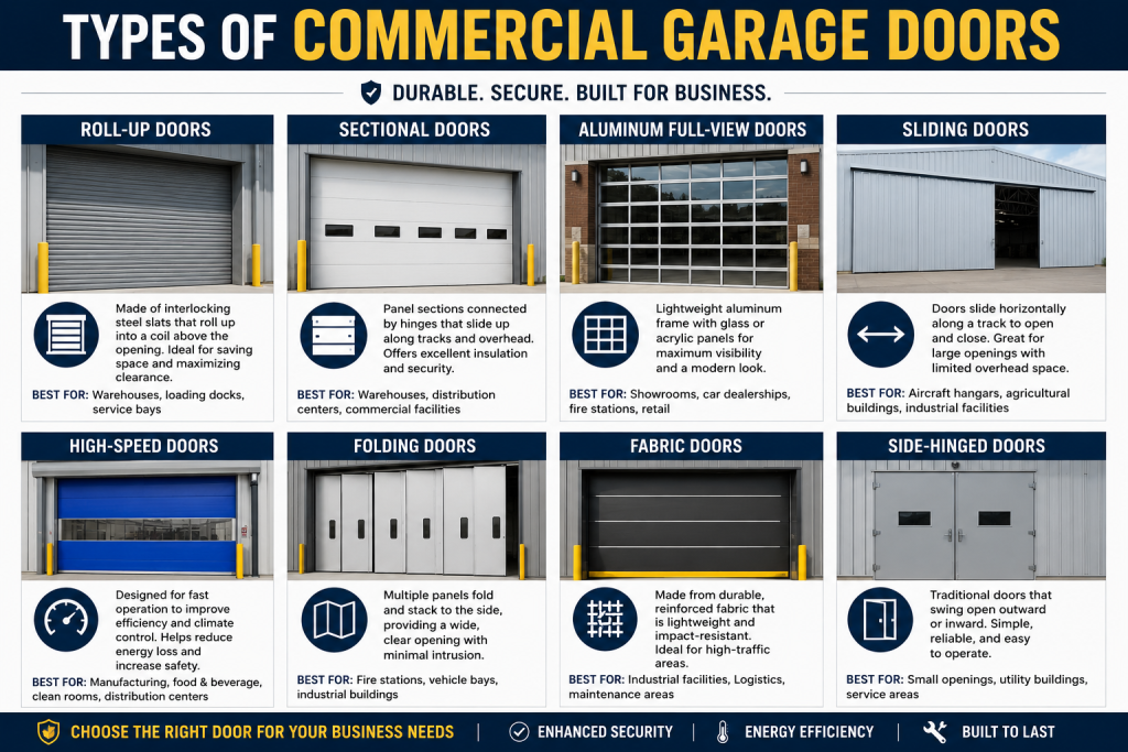 Types of Commercial Garage Doors